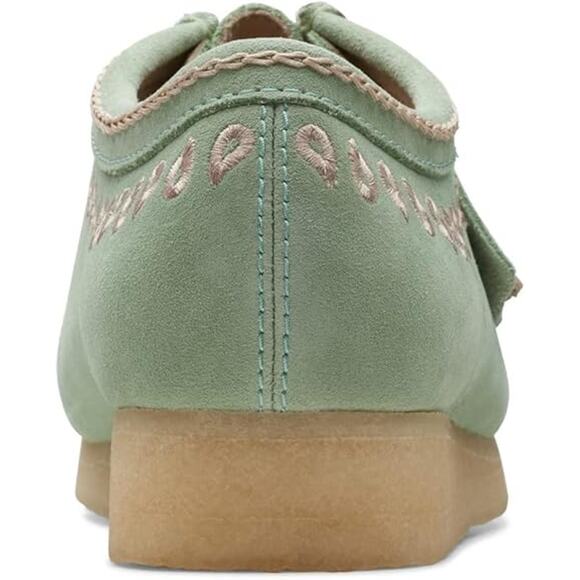 NWT Clarks Mens Originals IconWallabee ,Green Embroidery-Size 10.5 - Picture 6 of 6